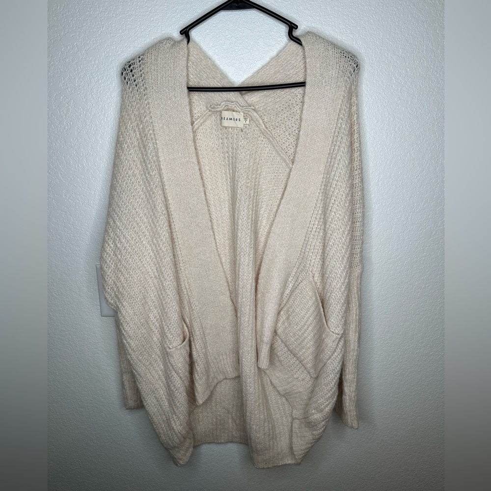 Forever 21 Cream Knit Cardigan